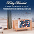 Soft Plush Hooded Baby Blankets for Boys and Girls, Double Layer Dotted Backing, Minky Unisex Toddler Blanket