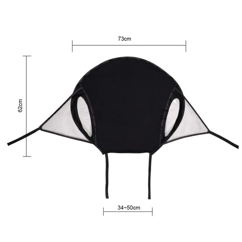 Universal Stroller Sun Cover Black+Mesh Net, UV Protection Shade for Baby Stroller, Buggy, Pram, Travel