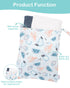 2pcs 2LW04 ALVABABY Waterproof Wet Dry Bags,Reusable with Two Zippered Pockets,Baby Cloth