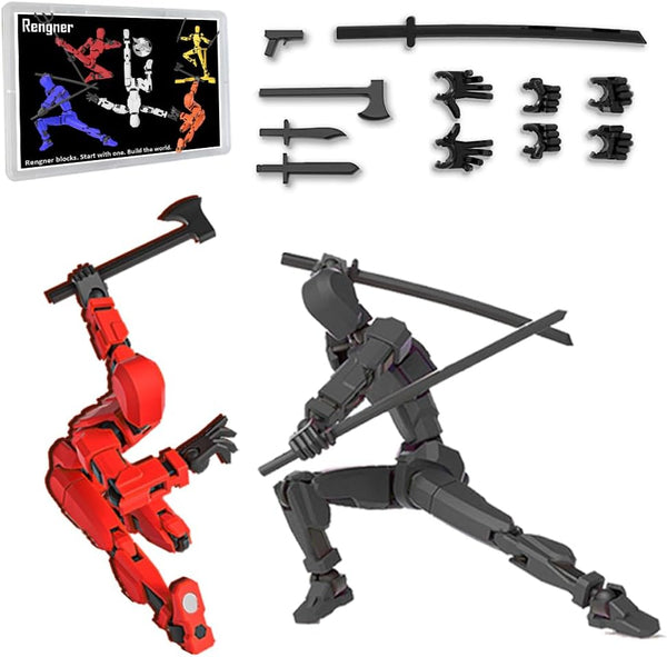 RENGNER (Pre-Assembled) Dummy13 Magnetic Action Figure Set, T 13 Action Figure Set, Anti-Gravity