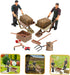 12pcs Farm Accessories Model Sand Tray Miniatures Lawn Mower Accessories Cow Accessories Miniature Farmer Mini Mower Farm Playset Miniature Tools for Crafts Mini Farm Toys