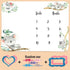 Baby Monthly Milestone Blanket, Koalas Trunk Branch Leaf Wreath, 48"x40", Unisex with 4 Frames and 1 Headband