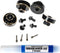 RampCrab Hex Wheel Hubs Extension Kit +5mm for SCX24 AX24, Brass Extended Hex Hub Wheel Spacers for RC Crawler Car