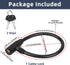 Secure Black Refrigerator Lock with Keys, 19.7" Childproof Cable Lock for French Door Fridge & Cabinet
