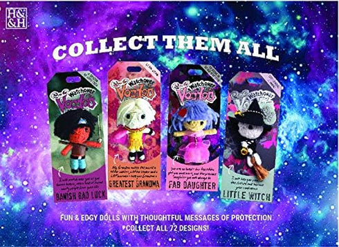 Watchover Voodoo String Voodoo Doll Keychain, Novelty Doll for Bag, Luggage or Car Mirror