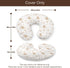 KuphiL10C Cute Bears Pattern Nursing Pillow Cover, Unisex Forest Animal Removable Breastfeeding Pillowcase Slipcover