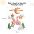 Pack Dragon Baby Mobile, Forest Mobile for Crib, Pink Crib Mobile Girls, Nursery Mobile for Bassinet, and Play, Moon