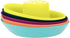 Set 9 (Pack 10) Boon Fleet Toddler Bath Tub Water Stacking Boat Toy for Kids Aged Months and Up, Multicolor