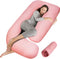 Elyxen Pregnancy Pillow Cover (ONLY Pillowcase) - G Shaped Pillow Case - Maternity