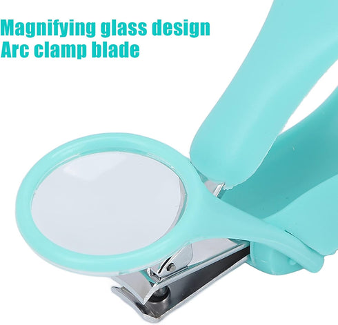 FILFEEL Lightweight Zoom Nail Clipper, Stainless Steel Fingernail & Toenail Clippers with Magnifying Glass for Baby