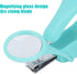 FILFEEL Lightweight Zoom Nail Clipper, Stainless Steel Fingernail & Toenail Clippers with Magnifying Glass for Baby