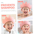KOMBIUDA Boy Girl Bath Caps Adjustable Shampoo Hat for Boy Girl Crown Shape Design for Fun Bathing Protects Eyes