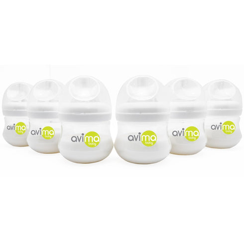 Avima Baby 4 oz Anti Colic Baby Bottles for Breastfed Babies -