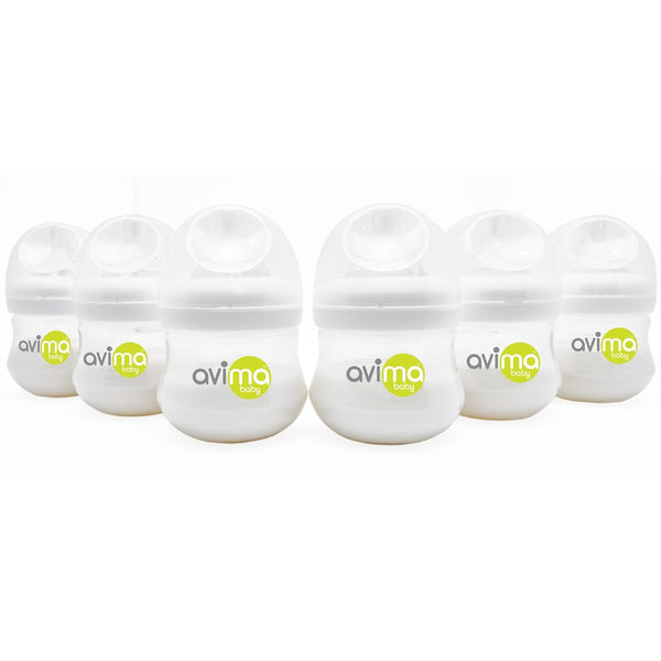 Avima Baby 4 oz Anti Colic Baby Bottles for Breastfed Babies -