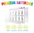 merka Placemats for Kids, 4 Pack Educational Mats for Dining Table, Non-Slip, Washable, Learning US Presidents & USA Map