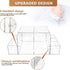 GILPWA Diaper Caddy, Baby Changing Table Organizer, Detachable Clear Acrylic Diaper Storage for Wipe Dispenser, Wipe
