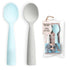 Miniware Silicone Baby Spoon for Training - BPA Free Utensils, 100% Food Grade Silicone, Modern Toddler Spoons (Grey
