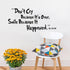 HACASO Don't Cry Bedroom Quote Decals for Home Wall Stickers, Nursery Room Decor