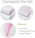 100% 2 Pack Universal Fit Crib Sheets - Natural Soft Jersey Knit Cotton for Standard Crib and Toddler Mattress - (Pink