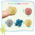 Baby Soft Textured Ball Set, Sensory Ball Toys for Exploration, Sound & Bath Toys, Gift for 6+ Months (4PCS)