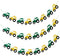 3pcs Tractor Banner Felt Bunting Banner, Garland Sign for Baby Shower Boy Birthday Party Decor