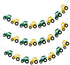 3pcs Tractor Banner Felt Bunting Banner, Garland Sign for Baby Shower Boy Birthday Party Decor