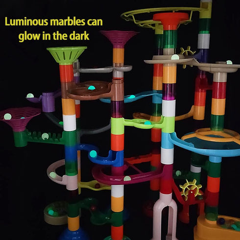 Marble Run for Kids - 150pcs Sturdy Building Toys for Ages 3-8, Fun Gifts for Boys and Girls