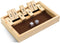 WE Games Classic Dice Board Game 9 Number Flip Tiles with Natural