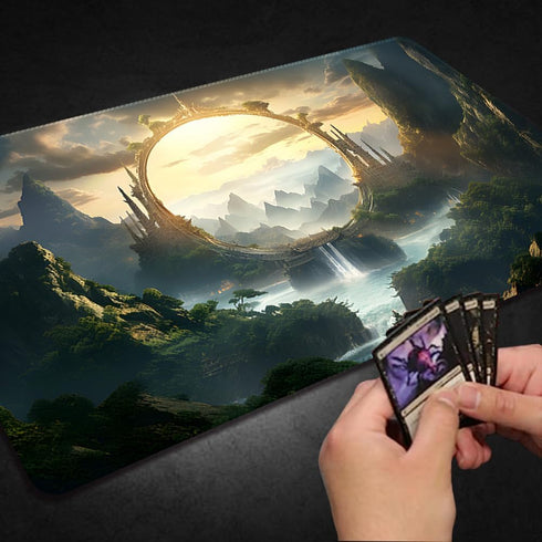 DAUXID (111),No Premium Stitched MTG Playmat with Zones and Non-Slip Rubber Backing - TCG Play Mat for MTG and Other