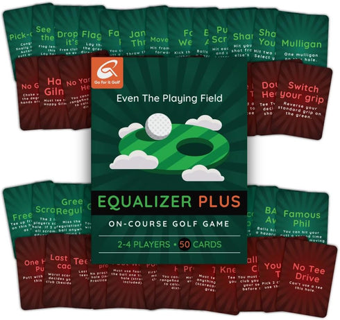 Equalizer: On-Course Golf Card Game, Interactive Fun for Every Hole, Skill-Level Equalizing