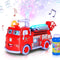 ArtCreativity Fire Truck Toy Bubble Machine for Kids, Bubble Blower Toy Truck