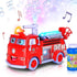 ArtCreativity Fire Truck Toy Bubble Machine for Kids, Bubble Blower Toy Truck