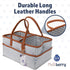 Melliberry Baby Diaper Caddy Changing Table Organizer - Baby Basket Diaper Caddy Organizer with Handle - Basket