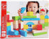 Maple Wood Kids Building Blocks by Hape, 50 Brightly Colored Pieces Stacking Educational Toy Set for Toddlers in