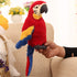 Levenkeness Macaw Parrot Plush, Red Bird Stuffed Animal Toy Doll Gifts for Kids, 9.8"