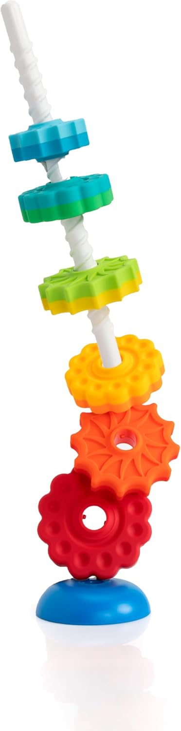 Fat Brain Toys SpinAgain, Baby Stacking & Spinning Toys for Toddlers Ages