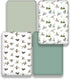 FIGEPO 4 Pack Mallard Duck Baby Crib Sheets Neutral Unisex Breathable Fitted Nursery Sheets for Baby Girl or Boys (Crib