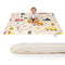 Ressainic 1.3" Thick Baby Play Mat for Floor50x50 PU Leather Playpen Mat for
