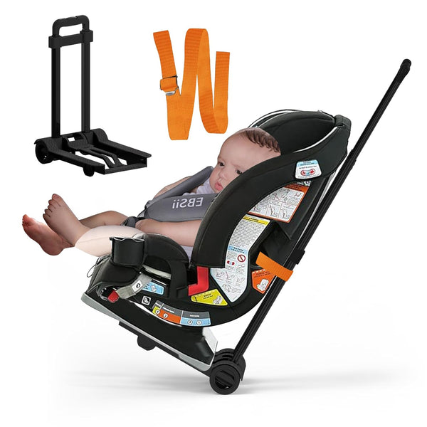 Semoprus Car Seat Stroller, Car Seat Carrier for Airport with Wheels and Compact