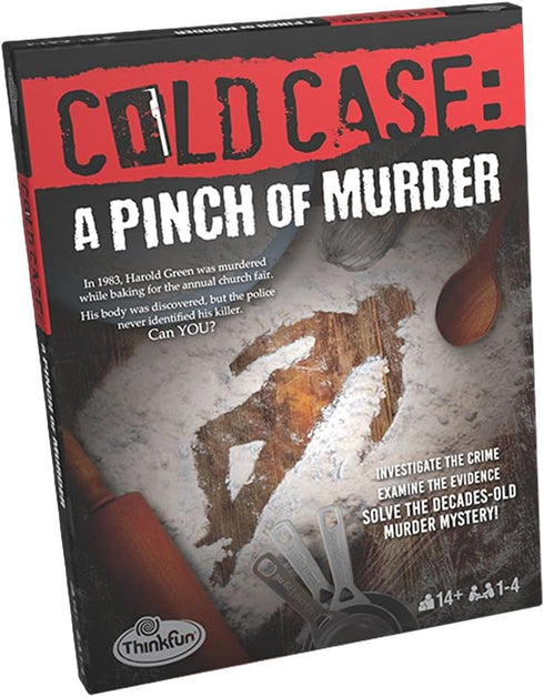 ThinkFun Cold Case: A Pinch of Murder - A Murder Mystery Game in a Box for Ages 14 and Up