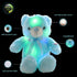 LED Teddy Bears Stuffed Animals, 18 Inch Cute Glow Bear Plush Toys, Colorful Light Up Doll Gifts for Kids, Baby, Blue