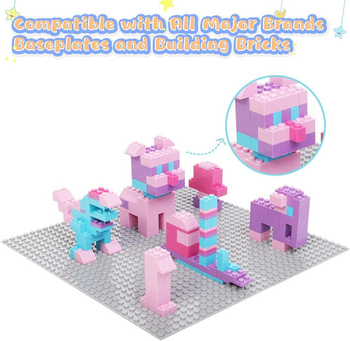 800PCS Basic Macaron Building Blocks - Creative Building Toys Compatible with Major Brands, Birthday Gifts