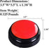 Voice Recorder Button, 30 Second Recording Button, Talking Buttons for Gift Education, Includes 2 AAA Batteries (Red)