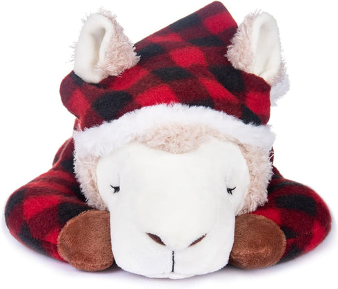 My OLi 15" Alpaca Stuffed Animal, Llama Plush Toy Wearing Pajamas, Soft Bedtime Gifts for Babies Kids