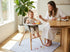 WOMUMON 51") Splat Mat for Under High Chair/Arts/Crafts, Washable Baby Spill Mat Waterproof Anti-Slip Floor Splash Mat
