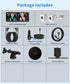 Howison 6.86'' 1080P 150 Dual Car Camera Baby Monitor, Baby Car Camera with IR Night Vision, Wide Angle, USB Powered