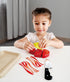 Hape Tasty Proteins Set | Wooden Pretend Play Food Set for Kids, Multicolor Cooking Ingredients