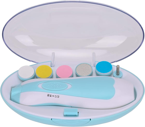 Qidarka Baby Nail Clipper,Electric Baby Nail Trimmer,Toes Fingernails Care Trimmer with LED Light