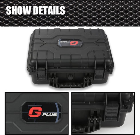 Graded Card Storage Box Compatible with BGS PSA SGC FGS, Weatherproof Case with Impact Absorbing Foam Slots