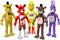 Action Figures Set, 5 Pcs Toys, 5.5 Inches Movable Joints Collectible Set with Light for Cake Toppers and Gifts